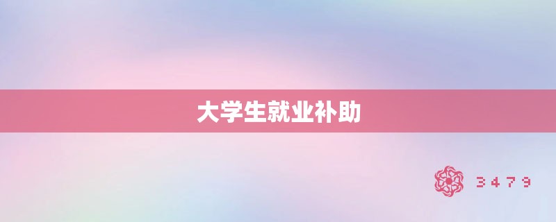 大学生就业补助